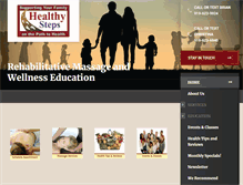 Tablet Screenshot of healthystepsnc.com